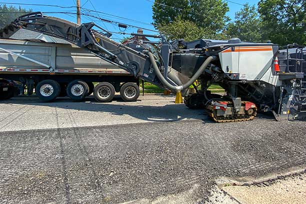 Asphalt cold planing in Memphis